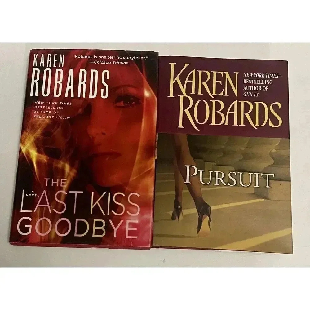 Lot of 2 Karen Robards Books:‎ The Last Kiss Goodbye & Pursuit Acceptable
